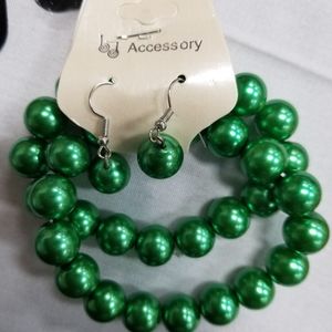 Green bracelet set